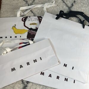 Marni empty paper shopping bag 1 only